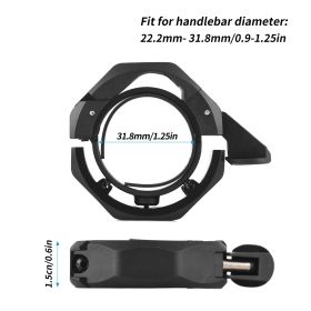 Bike Bell Aluminum Alloy Compact Cycling Ring Bell with Adjustable Adapter for 22.2mm‑31.8mm Handlebar